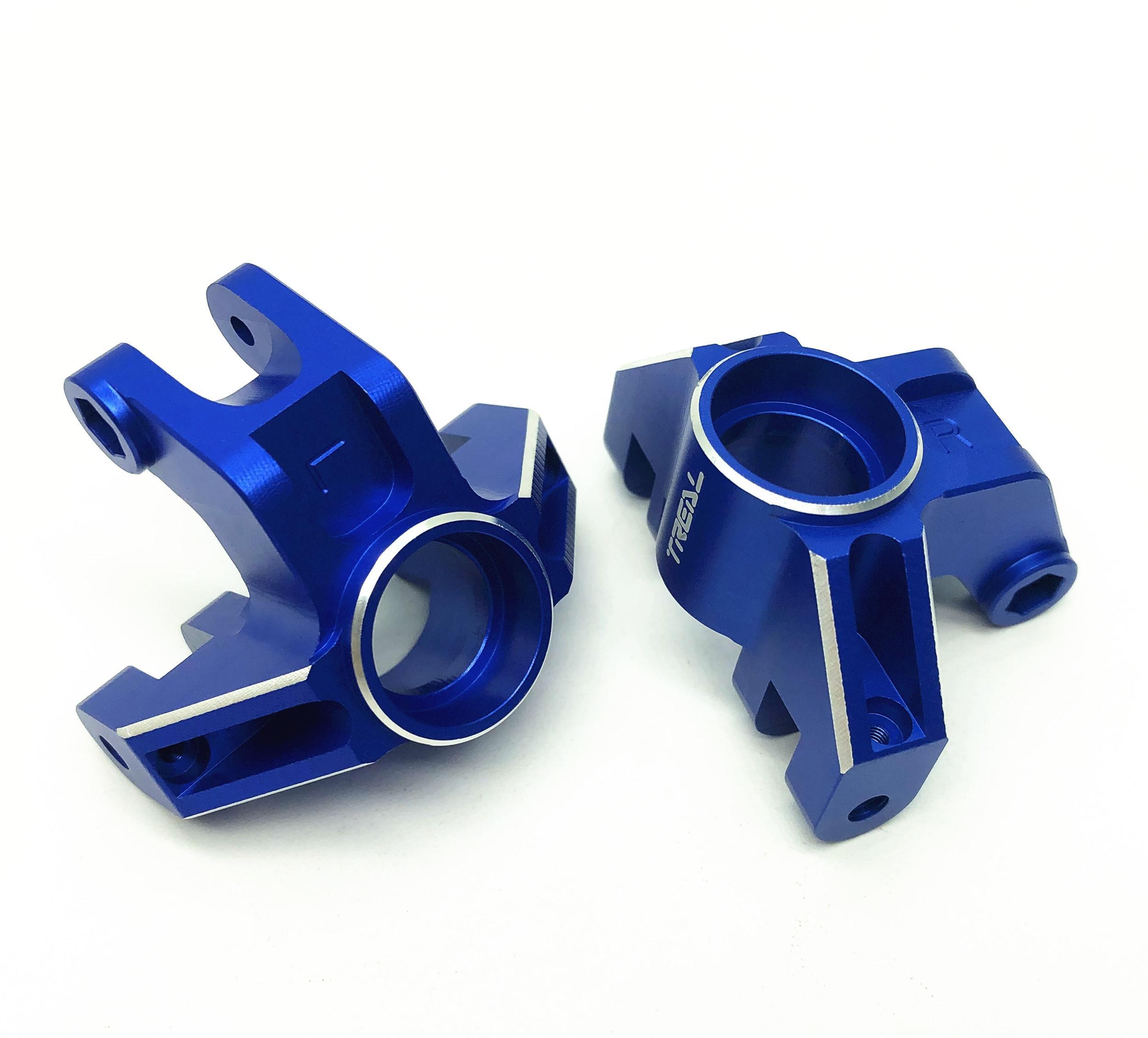 Treal Aluminum 7075 Front Steering Knuckels for Losi LMT (Blue) ...