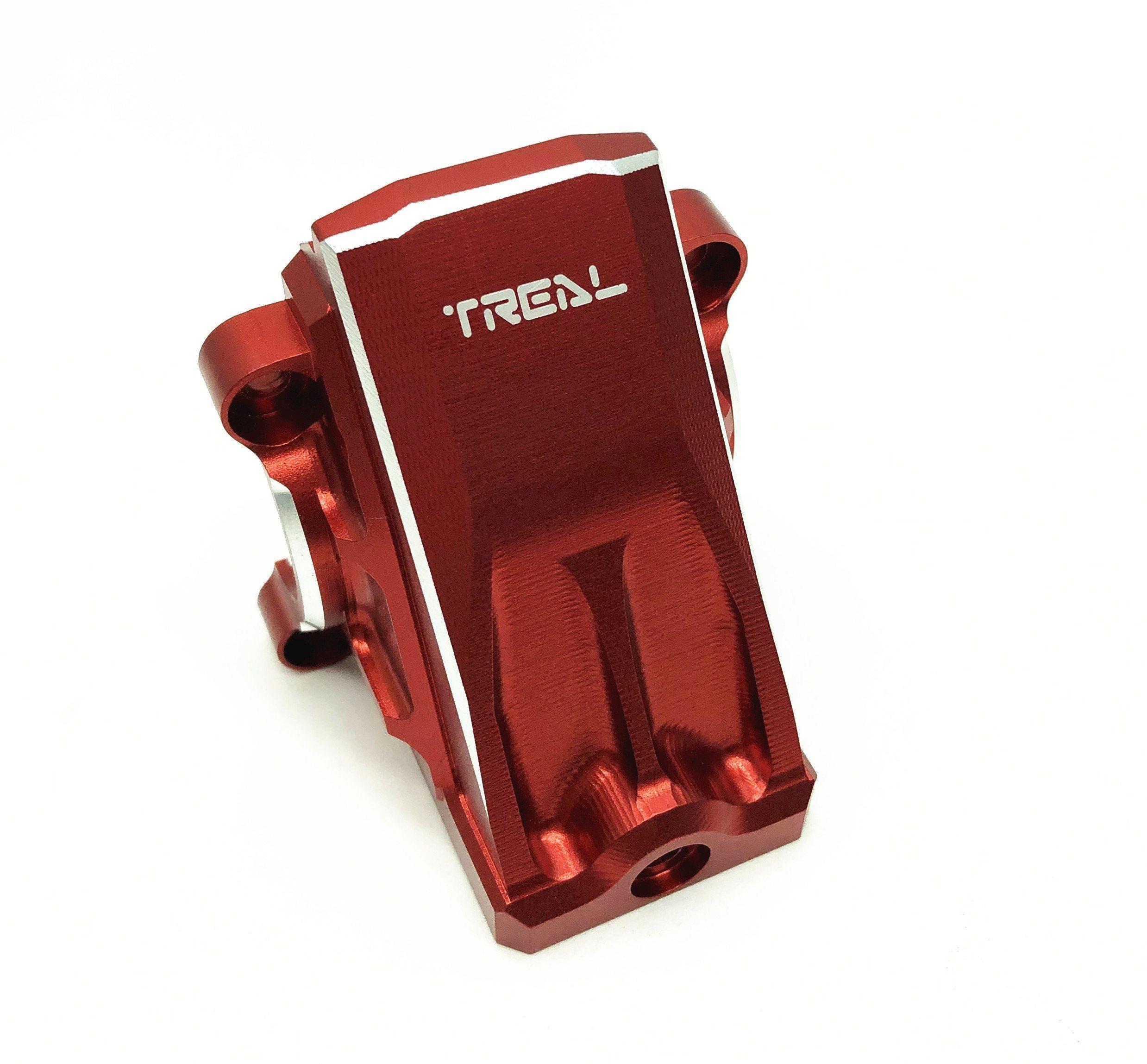 Treal Aluminum 7075 Differential Housing Cover Front and Rear for 1:5 X-MAXX (Red) ...