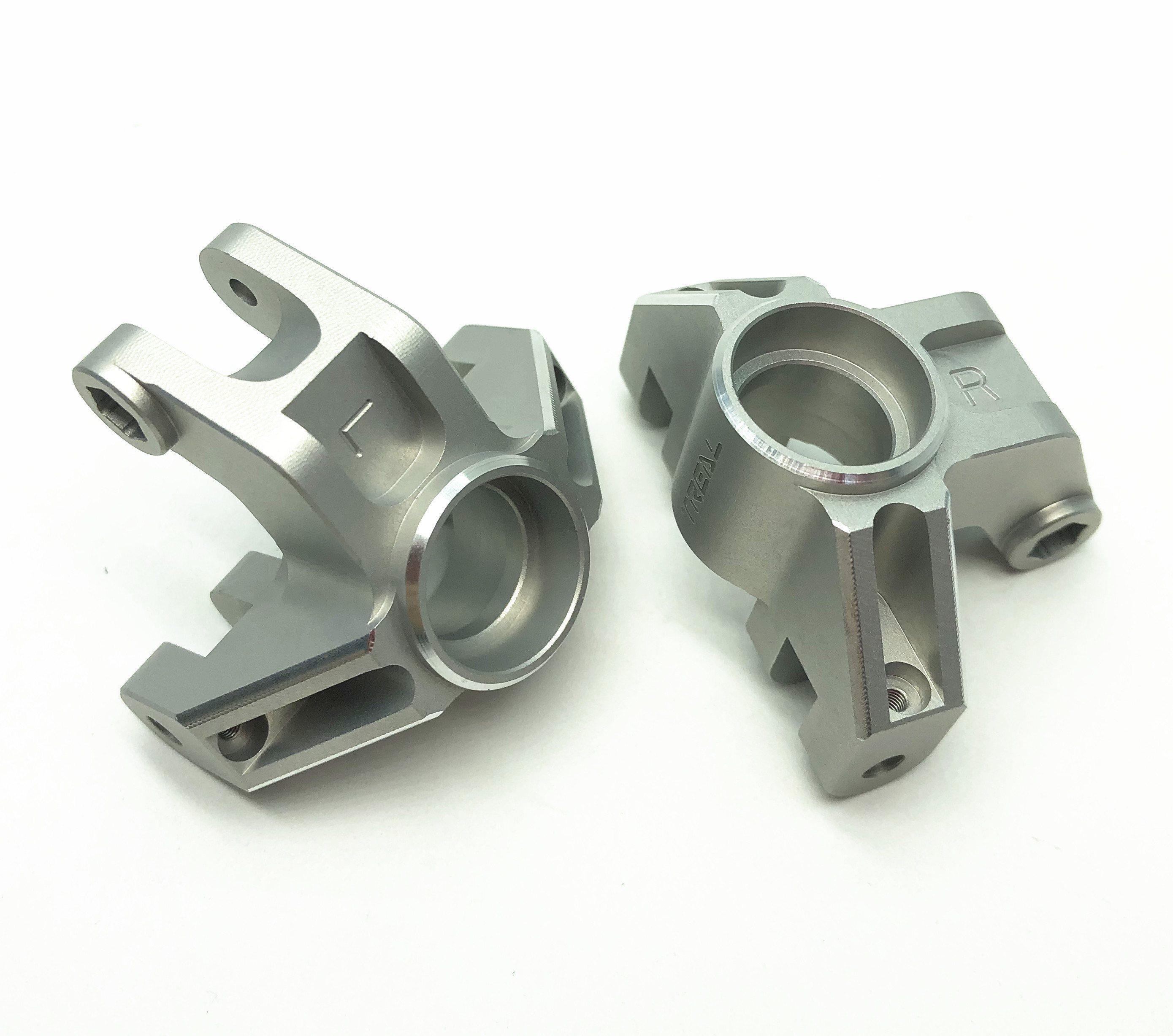 Treal Aluminum 7075 Front Steering Knuckels for Losi LMT (Silver) ...