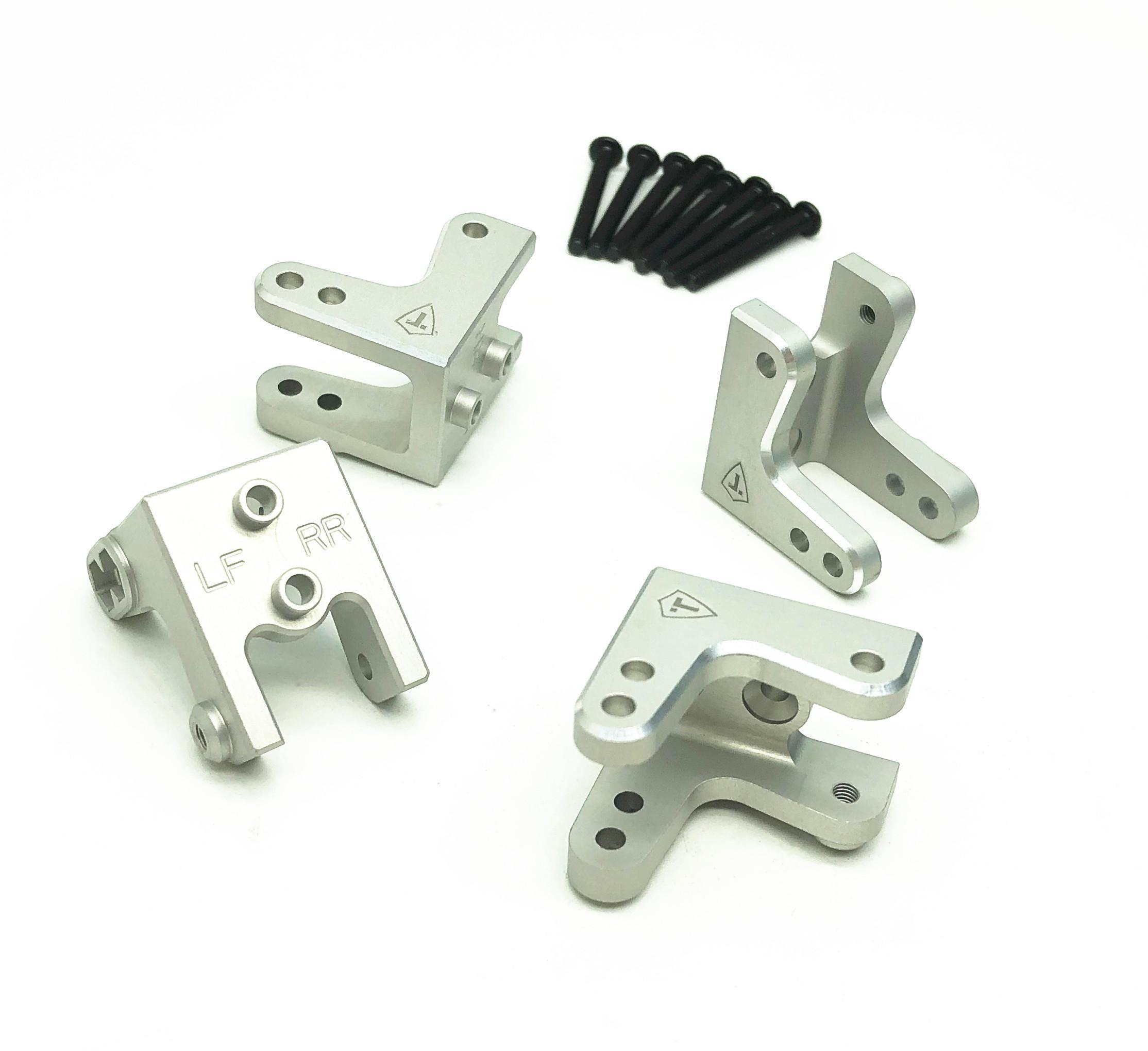Treal Aluminum 7075 Shock Mount Set (4) for Losi LMT (Silver) ...