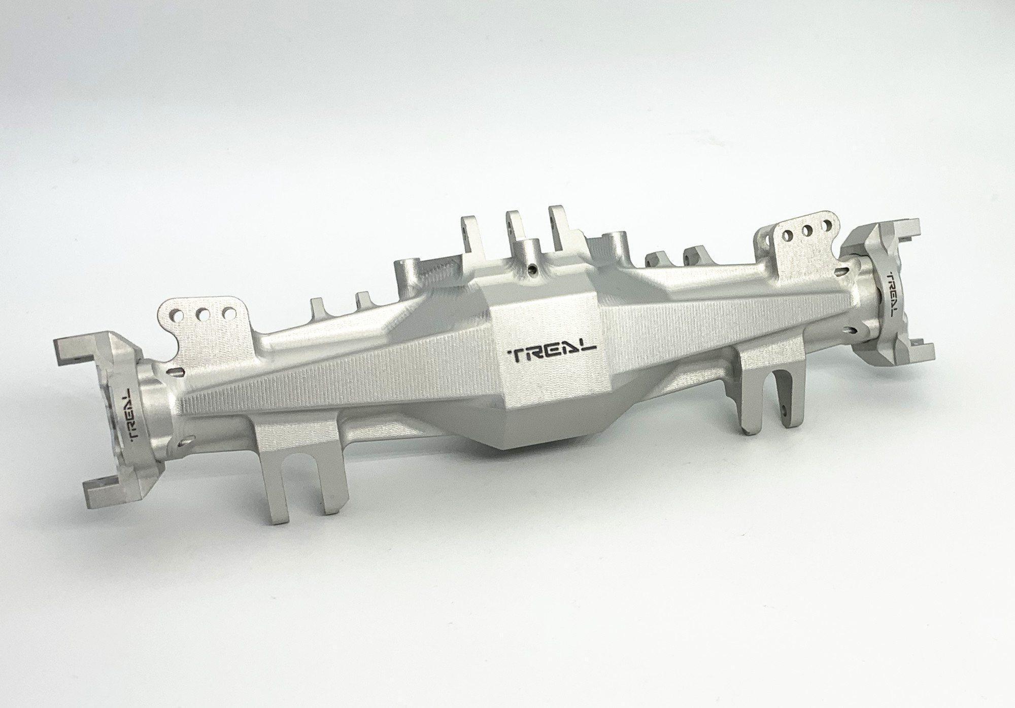 Treal Aluminum 7075 CNC Billet Front Axle Housing for Losi LMT (Silver)
