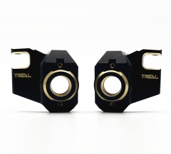 Treal Brass Front Steering Knuckles for SCX10 III Straight Axle Compatible with SCX10 III Early Ford Bronco 1/10th RC Truck ...