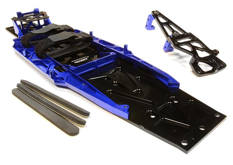 Billet Machined Complete LCG Chassis Conversion Kit for Traxxas 1/10 Slash 2WD C26146PURPLE