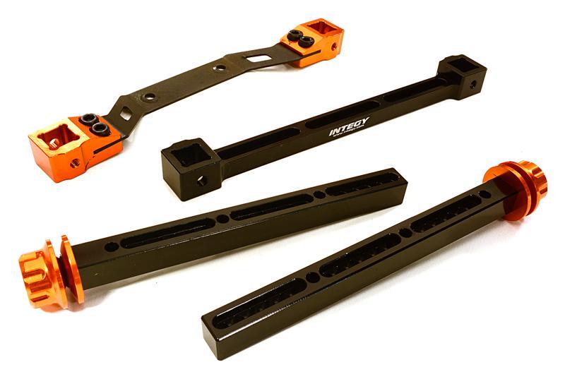 Extended Rear Body Mount & Post Set for Traxxas Slash 4X4 C27865ORANGE