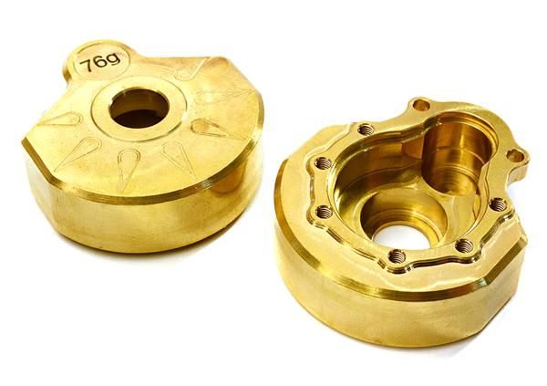 CNC Machined Brass 76g Portal Cover (2) for Traxxas TRX-4 Scale & Trail Crawler C28088