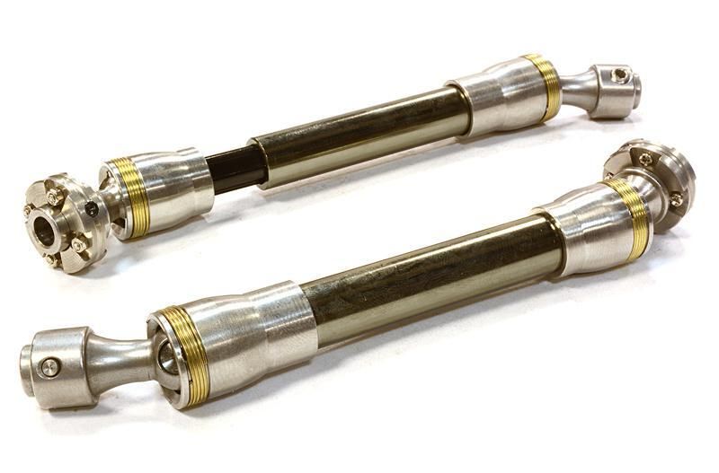 Billet Machined Stainless Steel Center Drive Shafts for Axial Wraith 2.2 Crawler C26430GUN