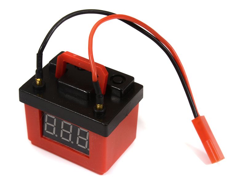 Realistic Battery 2S-3S Voltage Checker & Alarm for 1/10 Scale RC C30154RED