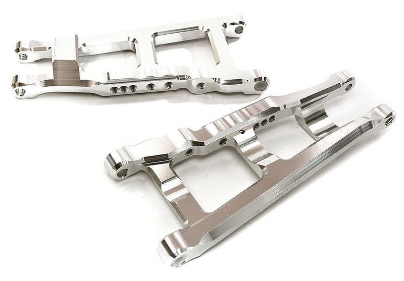 Billet Machined Lower Suspension Arms for Traxxas 1/10 Rustler 4X4 C28744SILVER