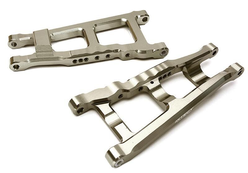 Billet Machined Lower Suspension Arms for Traxxas 1/10 Rustler 4X4 C28744GREY