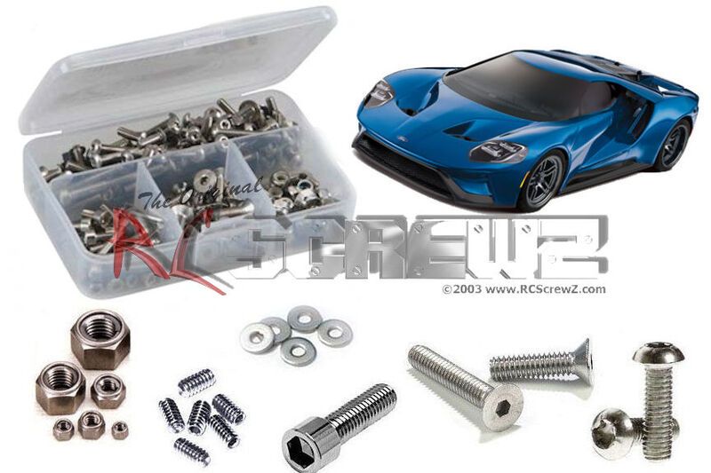 tra080 – Traxxas 4-Tec 2.0 Ford GT (#83056-4) Stainless Screw Kit