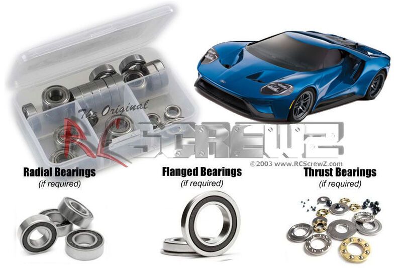 tra080r – Traxxas 4-Tec 2.0 Ford GT (#83056-4) Rubber Shielded Bearing Kit