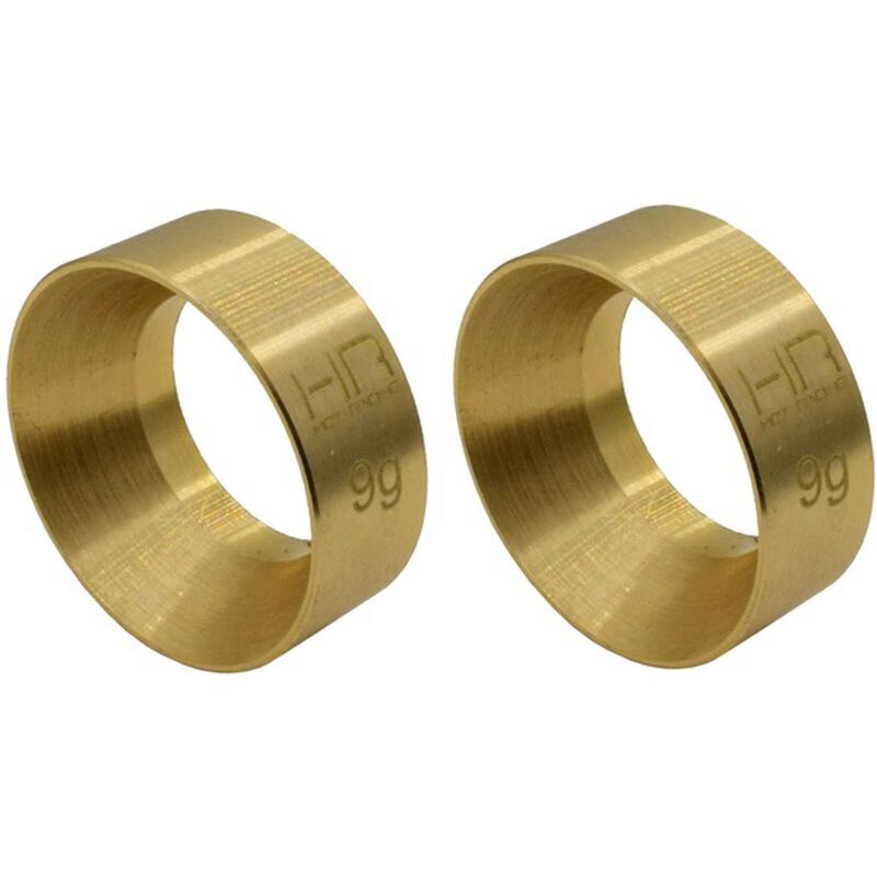 9g Brass KMC Machete Wheel Weights: SCX24 (SXTF2612JH)