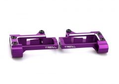 Treal CNC Machined 7075 Multi Front Shock Mounts for Axial RBX10 Ryft(Purple)