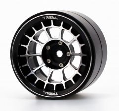 Treal Aluminium 2.2 Beadlock Wheels Rims(2) pcs Fit RC Crawler Mud Truck 2.2 Tires (Black) ...