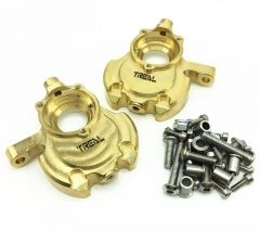 Treal Brass Inner Front Portal Housing Knuckles for Redcat Gen8-Gold