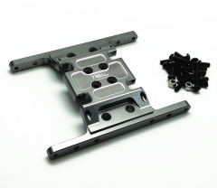 Treal Element Enduro RC Aluminum Skid Plate Gearbox Mount - Gunmetal