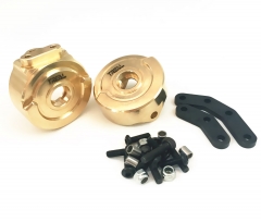Treal Enduro Brass Front Steering Blocks-Gold