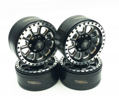 Treal 1.9 inch Beadlock Wheel Rims-V2-Black