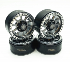 Treal 1.9 inch Beadlock Wheel Rims-V2-Titanium