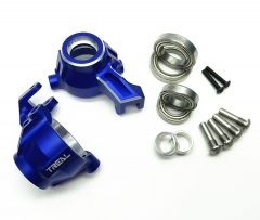 Treal Traxxas MAXX Front Knuckles Arms Set (Blue)