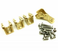 Treal Brass lower link mounts for Redcat Gen8-Gold
