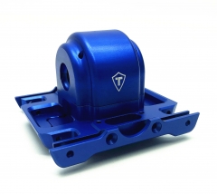 Treal Aluminum 7075 Gearbox Housing Set with Covers for LMT Monster (Blue) ...