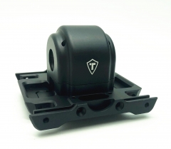 Treal Aluminum 7075 Gearbox Housing Set with Covers for LMT Monster (Black)