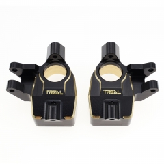 Treal Brass Front Inner Portal Covers Steering Knuckles 60g for Axial Capra UTB/SCX10 III Black-Type B ...