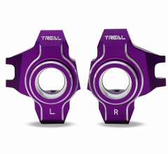 Treal Aluminum 7075 Front Steering Knuckles for Axial RBX10 Ryft (Purple) ...