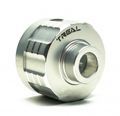 Treal Aluminum 7075 Diff Housing Cup Compatible with Axial RBX10 Ryft (Silver) ...