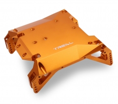TREAL Ryft Chassis Skid Plate Aluminum 7075 CNC Machined, Center Skid Board for Axial Ryft RBX10 ORANGE