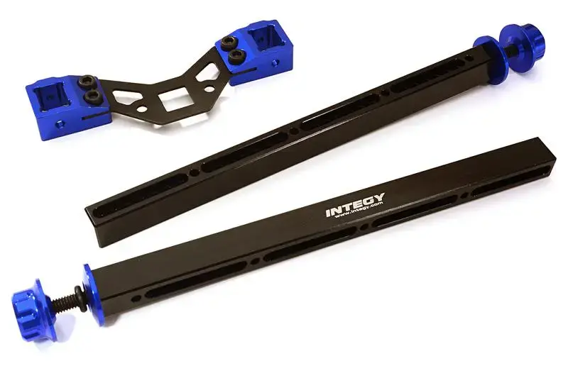 Adjustable Rear Body Mount & Post Set for Traxxas 1/10 Scale Summit C27966BLUE