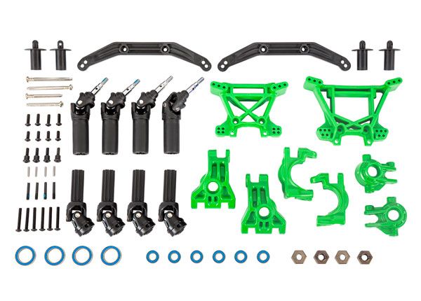 Traxxas Outer Driveline & Suspension Upgrade Kit, green