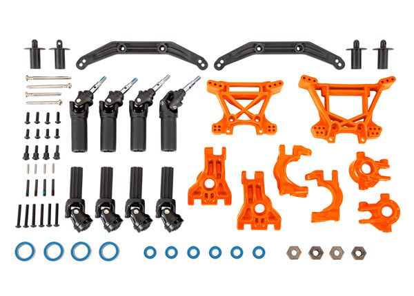 Traxxas Outer Driveline & Suspension Upgrade Kit, orange