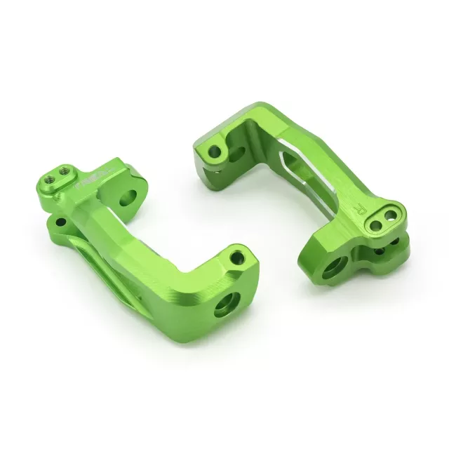 TREAL Alu 7075 Front C Hubs Carriers Caster Blocks (L&R) for Traxxas Sledge Green