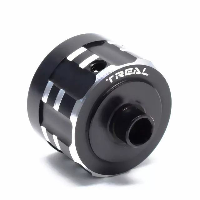 TREAL Aluminum 7075 Diff Case Differential Carrier 29mm for Arrma 1:8 KRATON 6S EXTREME BASH (EXB) - Black