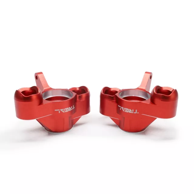 TREAL Aluminum 7075 Front Steering Blocks Knuckles for Arrma 1:8 KRATON 6S EXTREME BASH (EXB) - Red