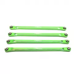 TREAL SCX6 Lower Links Set (4) Aluminum 7075 Rod Links Replacements for Axial SCX6 - Green