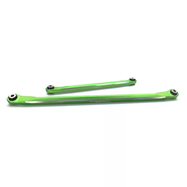 TREAL SCX6 Steering Linkages Aluminum 7075 Front Drag Steering Links Set for Axial 1/6 SCX6 - Green