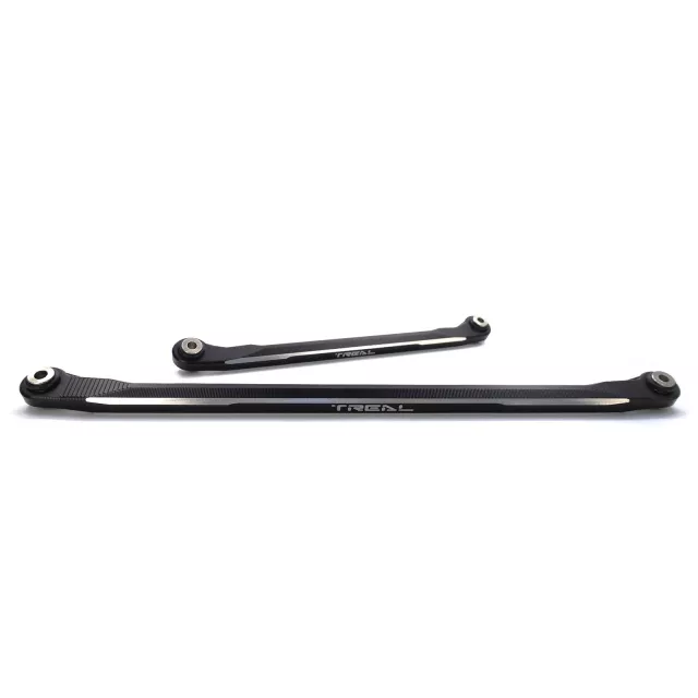 TREAL SCX6 Steering Linkages Aluminum 7075 Front Drag Steering Links Set for Axial 1/6 SCX6 - Black