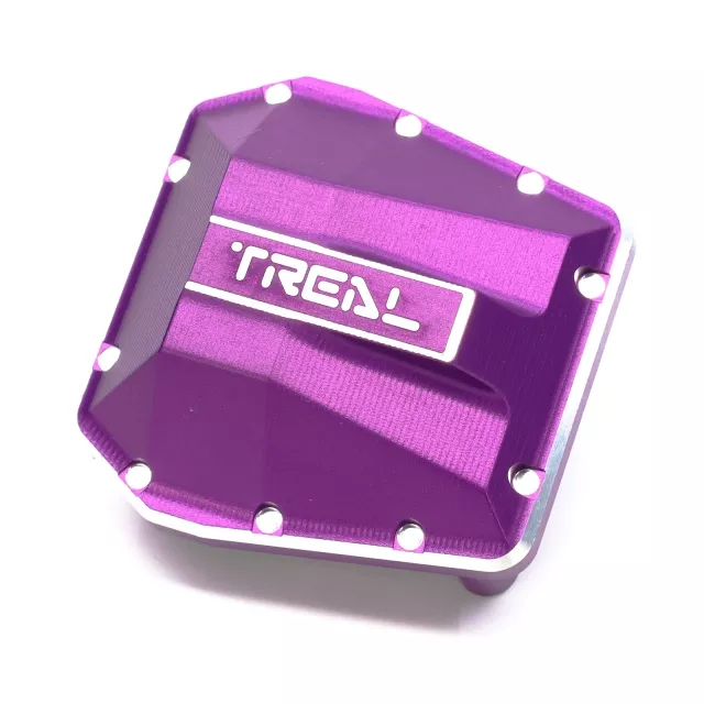 TREAL Alu 7075 Diff Cover for SCX6 Front and Rear Axles - Purple