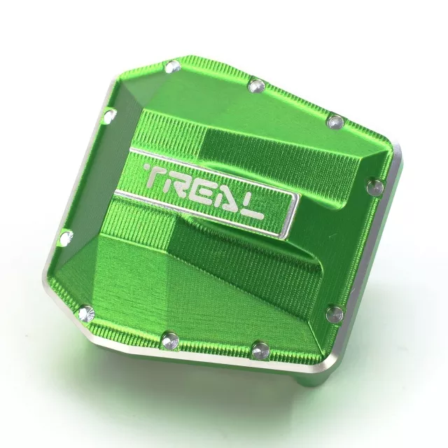 TREAL Alu 7075 Diff Cover for SCX6 Front and Rear Axles - Green