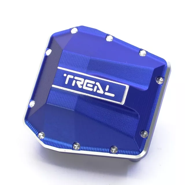 TREAL Alu 7075 Diff Cover for SCX6 Front and Rear Axles - Blue