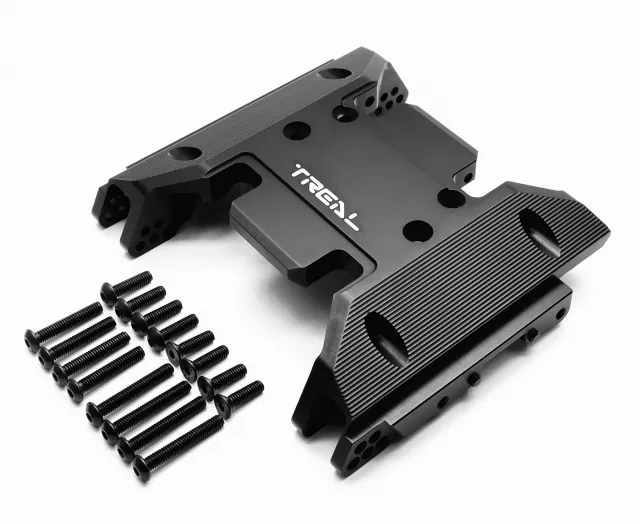 TREAL SCX6 Center Skid Plate Alu 7075 CNC Billet Machined for Axial SCX6 Upgrades Parts - Black