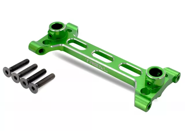 TREAL Aluminum 7075 SCX6 Rear Chassis/Shock Tower Brace, Rr Chassis Shock Tower Frame Compatible with Axial SCX6 1/6 Jeep - Green
