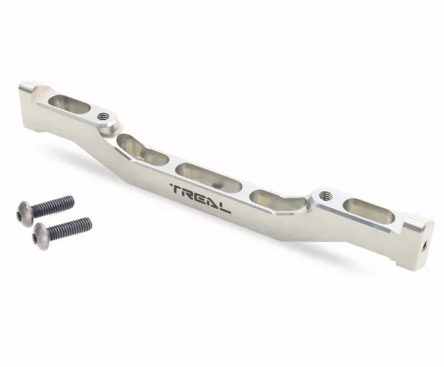 TREAL Aluminum 7075 SCX6 Middle Chassis Brace Central Lower Chassis Frame for Axial SCX6 Upgrades 1/6 Jeep Rock Crawler - Silver