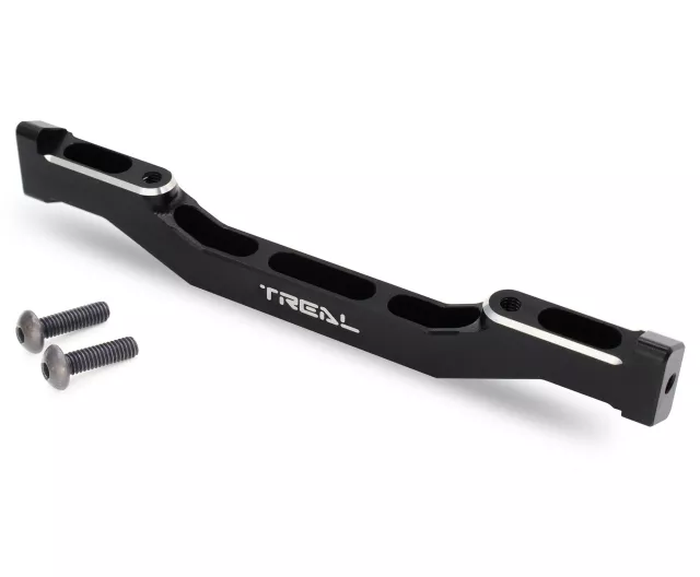 TREAL Aluminum 7075 SCX6 Middle Chassis Brace Central Lower Chassis Frame for Axial SCX6 Upgrades 1/6 Jeep Rock Crawler - Black