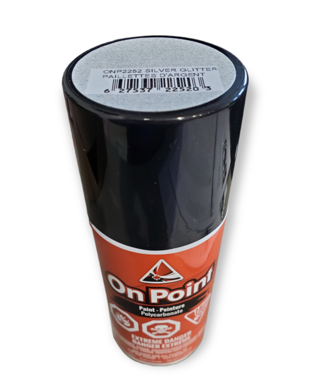 On Point 150ml RC Spray Paint - Silver Glitter