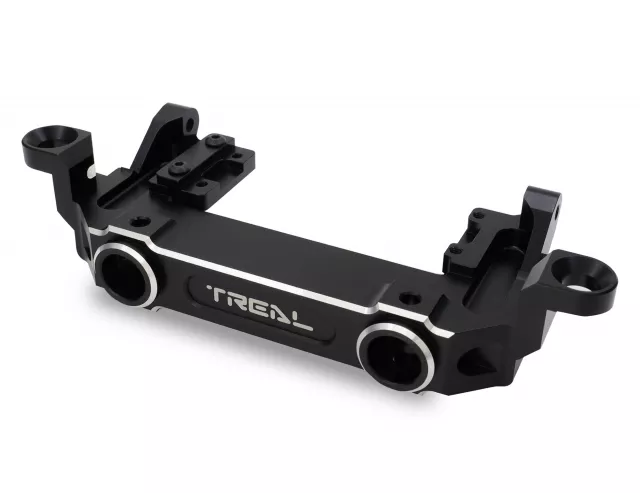 Treal SCX6 Front Bumper Mount/Servo Mount/Body Mounts(FR/RR) Multi-Function Alu 7075 CNC Machined Upgrades for Axial SCX6 - Black