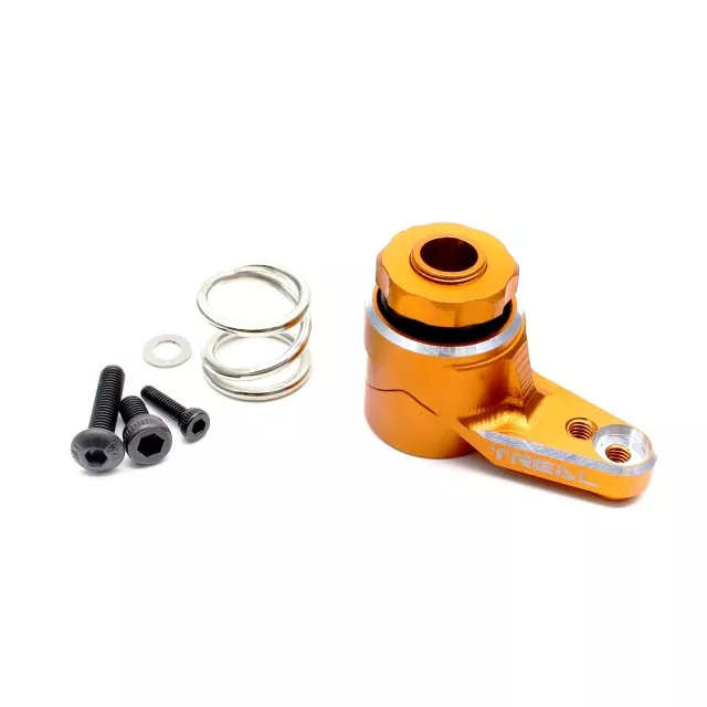 Treal Ryft Servo Saver Set 23T Aluminum 7075 for Axial RBX10 Ryft 1/10th RC Truck - Orange